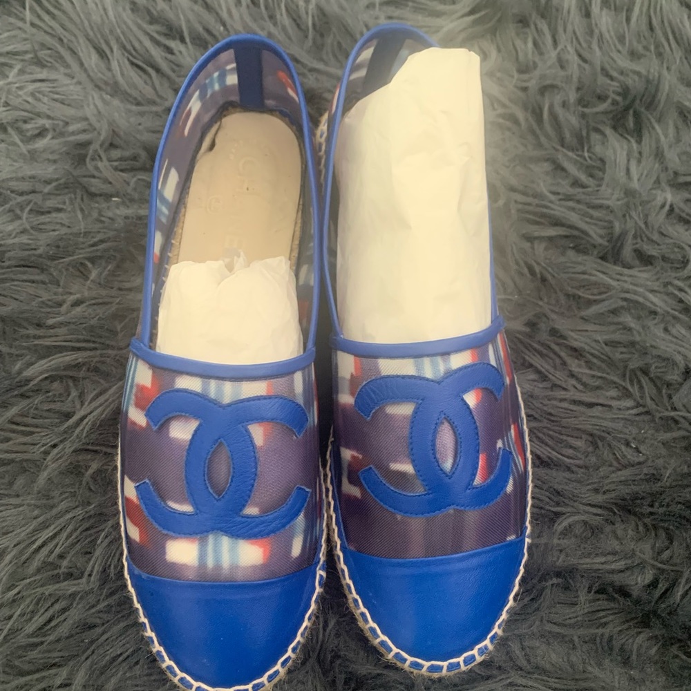 Chanel mesh and lambskin espadrilles size 41. - Picture 3 of 7